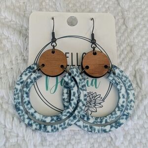 Eucalyptus print Earrings